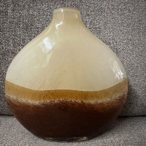 Soho Vase Caramel, Brown, and Cream